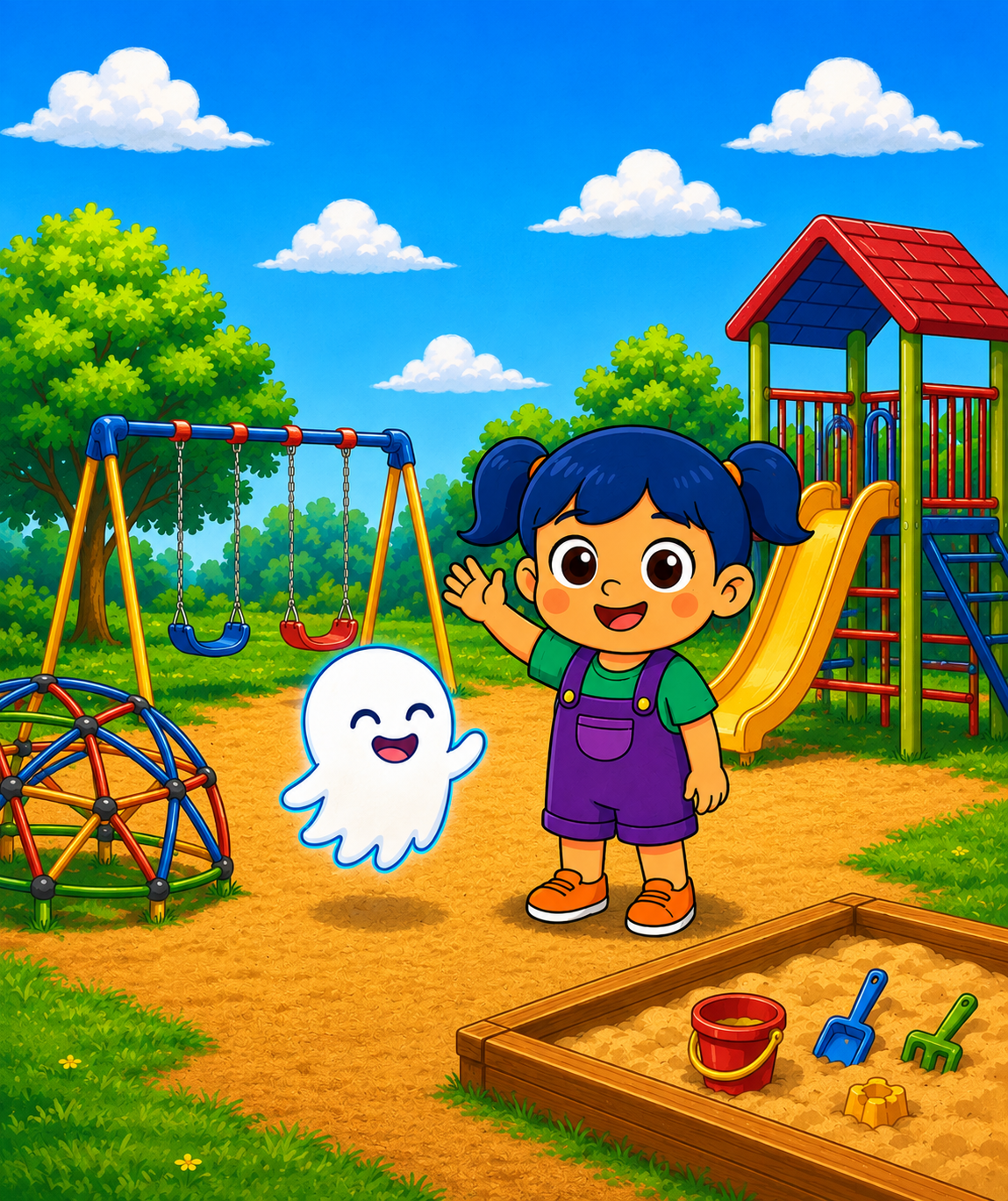 Blue and Boo standing together